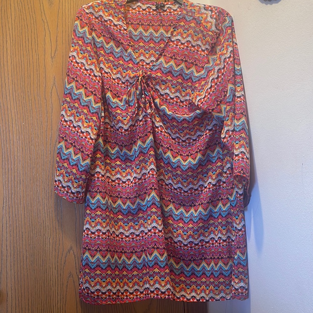 Colorful African beach blouse. Selling for $7.